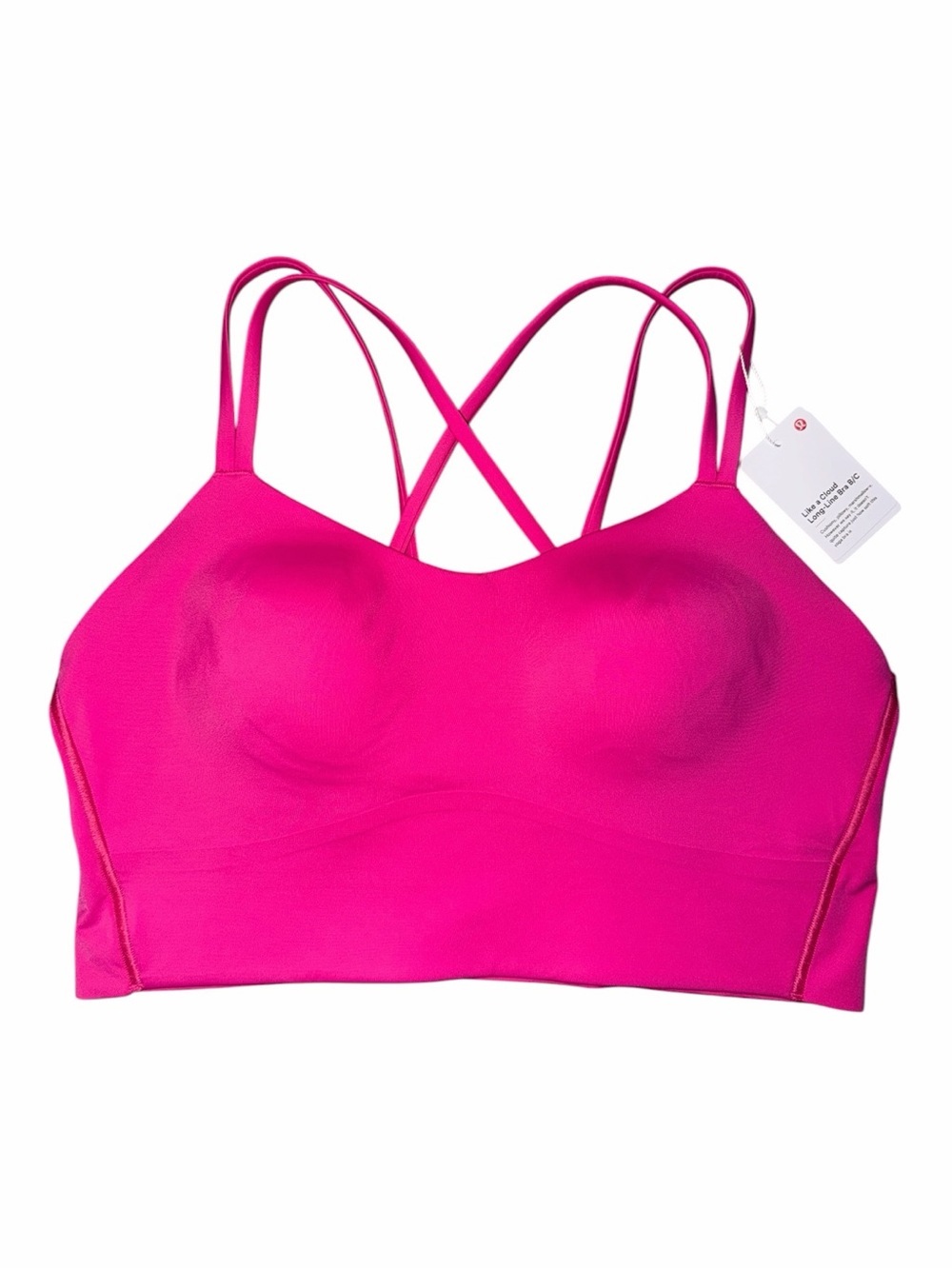 Lululemon Like a Cloud Longline Bra Pink Flare NWT Sizes 6 B/C Cup - Picture 5 of 9